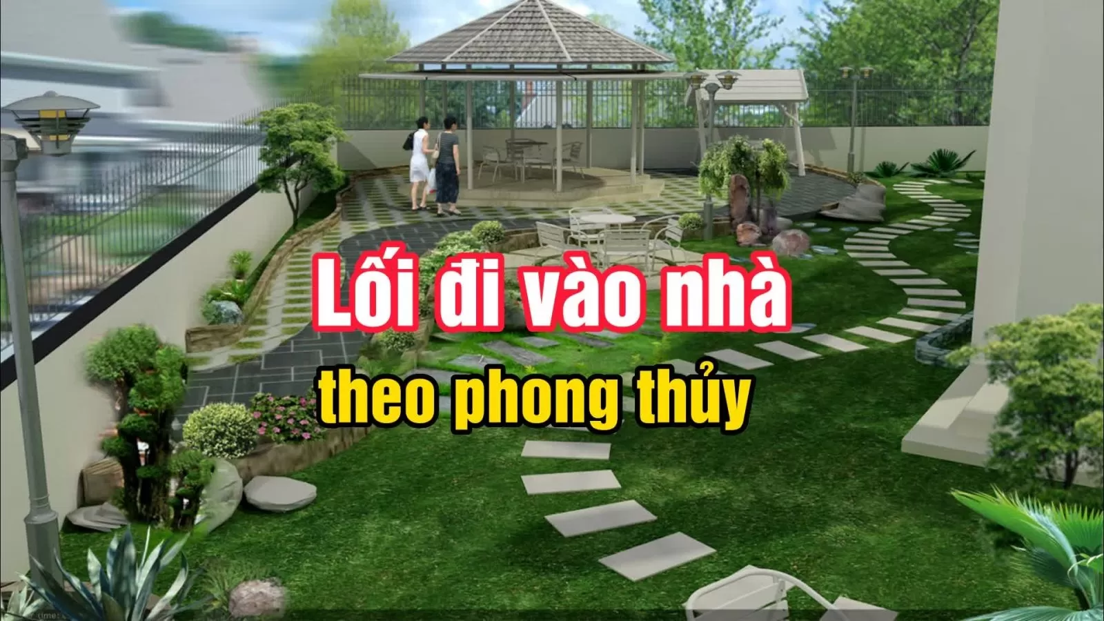 Tạo lối đi vào nhà mạch lạc, sạch sẽ và thông thoáng