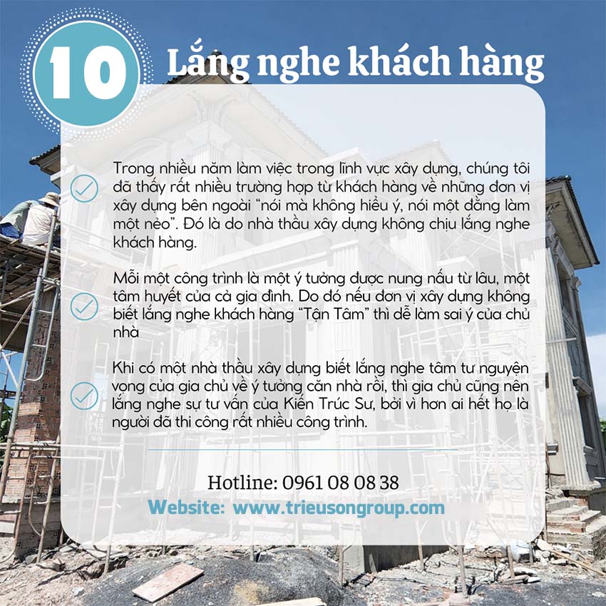 Khả năng tư vấn và giải pháp xây dựng